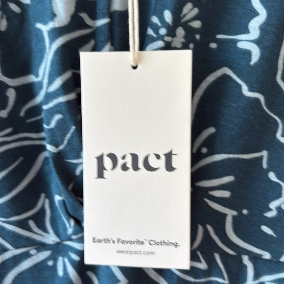 Pact Organic Cotton Blend Short Sleeve Dress S - Picture 8 of 8